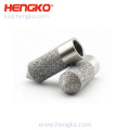 Sintered stainless steel weatherproof wireless soil moisture meter temperature and humidity sensor probe filter housing